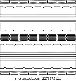 Stylish texture with figures from lines.
Abstract geometric black and white pattern for web page, textures, card, poster, fabric, textile. Monochrome graphic repeating design.