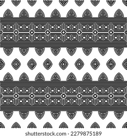 Stylish texture with figures from lines.
Abstract geometric black and white pattern for web page, textures, card, poster, fabric, textile. Monochrome graphic repeating design.