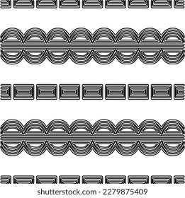 Stylish texture with figures from lines.
Abstract geometric black and white pattern for web page, textures, card, poster, fabric, textile. Monochrome graphic repeating design.