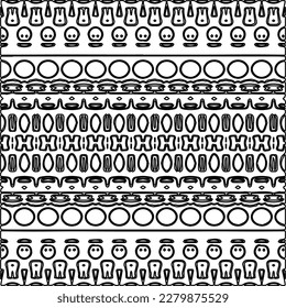 Stylish texture with figures from lines.
Abstract geometric black and white pattern for web page, textures, card, poster, fabric, textile. Monochrome graphic repeating design.