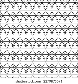 Stylish texture with figures from lines.
Abstract geometric black and white pattern for web page, textures, card, poster, fabric, textile. Monochrome graphic repeating design.