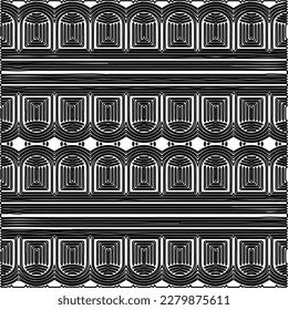 Textura elegante con figuras de líneas.
Resumen de patrones geométricos en blanco y negro para página web, texturas, tarjeta, afiche, tela, textil. Diseño repetitivo gráfico monocromo.