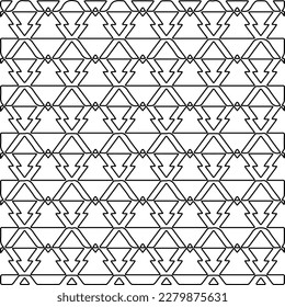 Stylish texture with figures from lines.
Abstract geometric black and white pattern for web page, textures, card, poster, fabric, textile. Monochrome graphic repeating design.