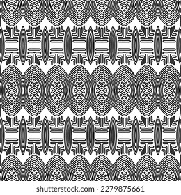 Stylish texture with figures from lines.
Abstract geometric black and white pattern for web page, textures, card, poster, fabric, textile. Monochrome graphic repeating design.