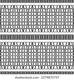 Stylish texture with figures from lines.
Abstract geometric black and white pattern for web page, textures, card, poster, fabric, textile. Monochrome graphic repeating design.