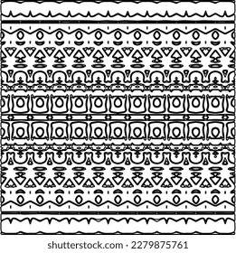 Stylish texture with figures from lines.
Abstract geometric black and white pattern for web page, textures, card, poster, fabric, textile. Monochrome graphic repeating design.