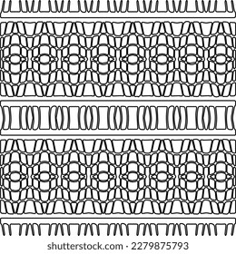 Stylish texture with figures from lines.
Abstract geometric black and white pattern for web page, textures, card, poster, fabric, textile. Monochrome graphic repeating design.