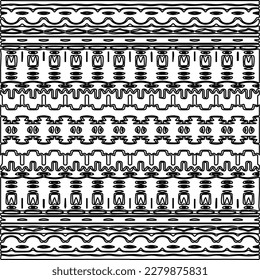 Stylish texture with figures from lines.
Abstract geometric black and white pattern for web page, textures, card, poster, fabric, textile. Monochrome graphic repeating design.