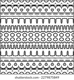 Stylish texture with figures from lines.
Abstract geometric black and white pattern for web page, textures, card, poster, fabric, textile. Monochrome graphic repeating design.