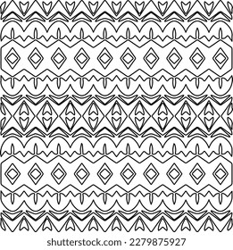 Stylish texture with figures from lines.
Abstract geometric black and white pattern for web page, textures, card, poster, fabric, textile. Monochrome graphic repeating design.