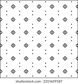 Stylish texture with figures from lines.
Abstract geometric black and white pattern for web page, textures, card, poster, fabric, textile. Monochrome graphic repeating design. 