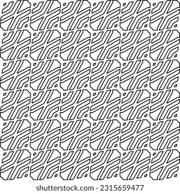 Textura elegante con figuras de líneas.
Resumen de patrones geométricos en blanco y negro para página web, texturas, tarjeta, afiche, tela, textil. Diseño repetitivo gráfico monocromo. 