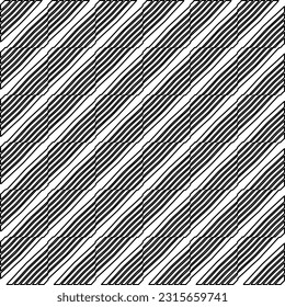 Stylish texture with figures from lines.
Abstract geometric black and white pattern for web page, textures, card, poster, fabric, textile. Monochrome graphic repeating design. 