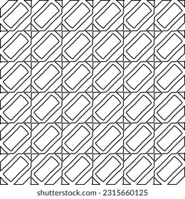 Stylish texture with figures from lines.
Abstract geometric black and white pattern for web page, textures, card, poster, fabric, textile. Monochrome graphic repeating design. 