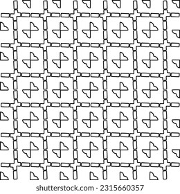 Stylish texture with figures from lines.
Abstract geometric black and white pattern for web page, textures, card, poster, fabric, textile. Monochrome graphic repeating design. 