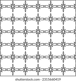 Stylish texture with figures from lines.
Abstract geometric black and white pattern for web page, textures, card, poster, fabric, textile. Monochrome graphic repeating design. 