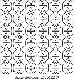 Textura elegante con figuras de líneas.
Resumen de patrones geométricos en blanco y negro para página web, texturas, tarjeta, afiche, tela, textil. Diseño repetitivo gráfico monocromo. 