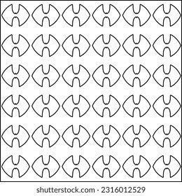 Stylish texture with figures from lines.
Abstract geometric black and white pattern for web page, textures, card, poster, fabric, textile. Monochrome graphic repeating design.