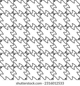 Stylish texture with figures from lines.
Abstract geometric black and white pattern for web page, textures, card, poster, fabric, textile. Monochrome graphic repeating design.