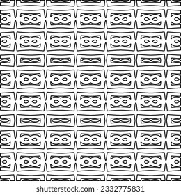 Textura elegante con figuras de líneas. Resumen de patrones geométricos en blanco y negro para página web, texturas, tarjeta, afiche, tela, textil. Diseño repetitivo gráfico monocromo. 