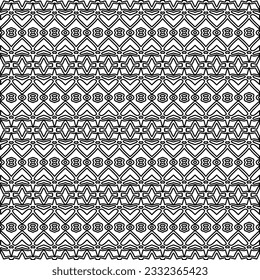 Textura elegante con figuras de líneas. patrón blanco y negro para página web, texturas, tarjeta, afiche, tela, textil. Diseño repetitivo gráfico monocromo.