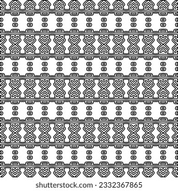 Stilvolle Textur mit Figuren aus Linien. schwarz-weißes Muster für Webseiten, Texturen, Karten, Poster, Stoff, Textilien. Monochrome grafische Wiederholungsdesign.