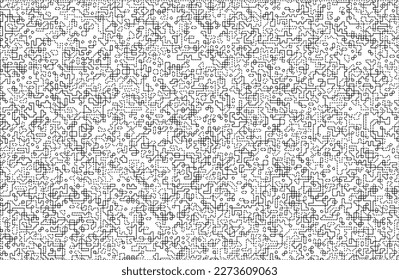 Stylish texture with figures from lines and dashes .Abstract geometric black and white pattern for web page, textures, card, poster, fabric, textile.