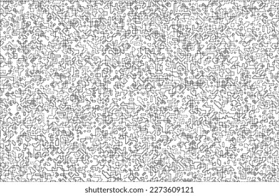 Stylish texture with figures from lines and dashes .Abstract geometric black and white pattern for web page, textures, card, poster, fabric, textile.