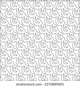 Stylish texture with figures from lines.
diagonal pattern. Repeat decorative design.Abstract texture for textile, fabric, wallpaper, wrapping paper.Black and white geometric wallpaper. 