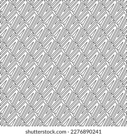 Stylish texture with figures from lines.
diagonal pattern. Repeat decorative design.Abstract texture for textile, fabric, wallpaper, wrapping paper.Black and white geometric wallpaper. 