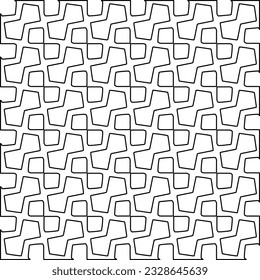 Stylish texture with figures from lines. Diagonal pattern.Abstract texture for textile, fabric, wallpaper, wrapping paper.Black and white geometric wallpaper.
