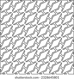 Stylish texture with figures from lines. Diagonal pattern.Abstract texture for textile, fabric, wallpaper, wrapping paper.Black and white geometric wallpaper.