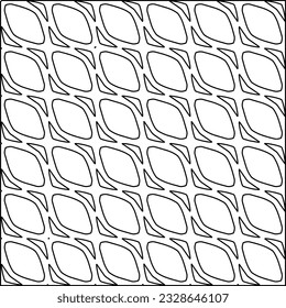 Stylish texture with figures from lines.
Diagonal pattern. Repeat decorative design.Abstract texture for textile, fabric, wallpaper, wrapping paper.Black and white geometric wallpaper.
