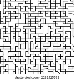 Stylish texture with figures from lines .Geometric lines art. Black and white pattern. Abstract background for web page, textures, card, poster, fabric, textile.
