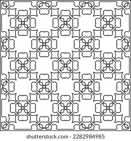Stylish texture with figures from lines .Geometric lines art. Black and white pattern. Abstract background for web page, textures, card, poster, fabric, textile.