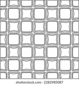 Stylish texture with figures from lines .Geometric lines art. Black and white pattern. Abstract background for web page, textures, card, poster, fabric, textile.