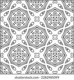 Stylish texture with figures from lines .Geometric lines art. Black and white pattern. Abstract background for web page, textures, card, poster, fabric, textile.