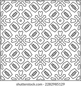 Stylish texture with figures from lines .Geometric lines art. Black and white pattern. Abstract background for web page, textures, card, poster, fabric, textile.