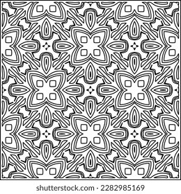 Stylish texture with figures from lines .Geometric lines art. Black and white pattern. Abstract background for web page, textures, card, poster, fabric, textile.