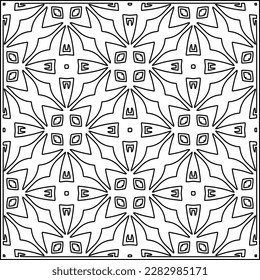 Stilvolle Textur mit Figuren aus den Linien .Geometrische Linien Kunst. Schwarz-Weiß-Muster. Abstrakter Hintergrund für Webseiten, Texturen, Karten, Poster, Stoff, Textilien.