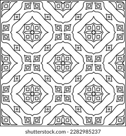 Stylish texture with figures from lines .Geometric lines art. Black and white pattern. Abstract background for web page, textures, card, poster, fabric, textile.