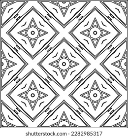 Stylish texture with figures from lines .Geometric lines art. Black and white pattern. Abstract background for web page, textures, card, poster, fabric, textile.