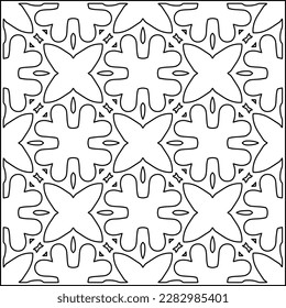 Stilvolle Textur mit Figuren aus den Linien .Geometrische Linien Kunst. Schwarz-Weiß-Muster. Abstrakter Hintergrund für Webseiten, Texturen, Karten, Poster, Stoff, Textilien.