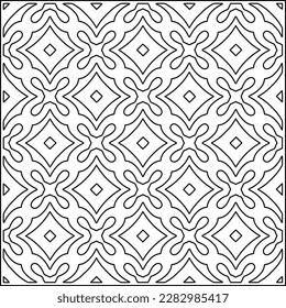 Stylish texture with figures from lines .Geometric lines art. Black and white pattern. Abstract background for web page, textures, card, poster, fabric, textile.