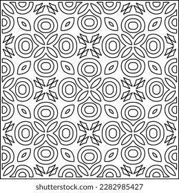 Stylish texture with figures from lines .Geometric lines art. Black and white pattern. Abstract background for web page, textures, card, poster, fabric, textile.