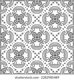 Stylish texture with figures from lines .Geometric lines art. Black and white pattern. Abstract background for web page, textures, card, poster, fabric, textile.