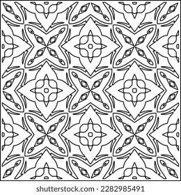 Stylish texture with figures from lines .Geometric lines art. Black and white pattern. Abstract background for web page, textures, card, poster, fabric, textile.