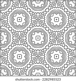 Stylish texture with figures from lines .Geometric lines art. Black and white pattern. Abstract background for web page, textures, card, poster, fabric, textile.