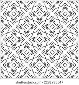 Stylish texture with figures from lines .Geometric lines art. Black and white pattern. Abstract background for web page, textures, card, poster, fabric, textile.