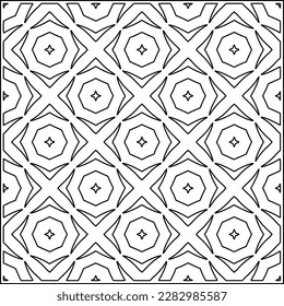 Stylish texture with figures from lines .Geometric lines art. Black and white pattern. Abstract background for web page, textures, card, poster, fabric, textile.